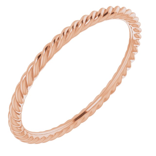 Wedding Bands - Skinny Rope Band