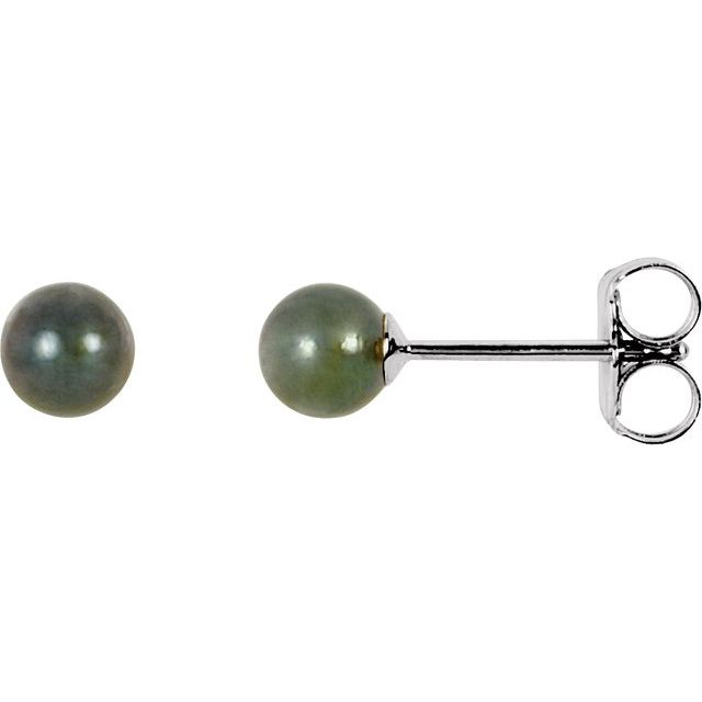 Gemstone Earrings - Akoya Cultured Pearl Stud Earrings