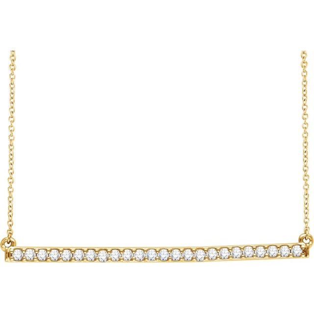 Diamond Necklaces - Bar Necklace