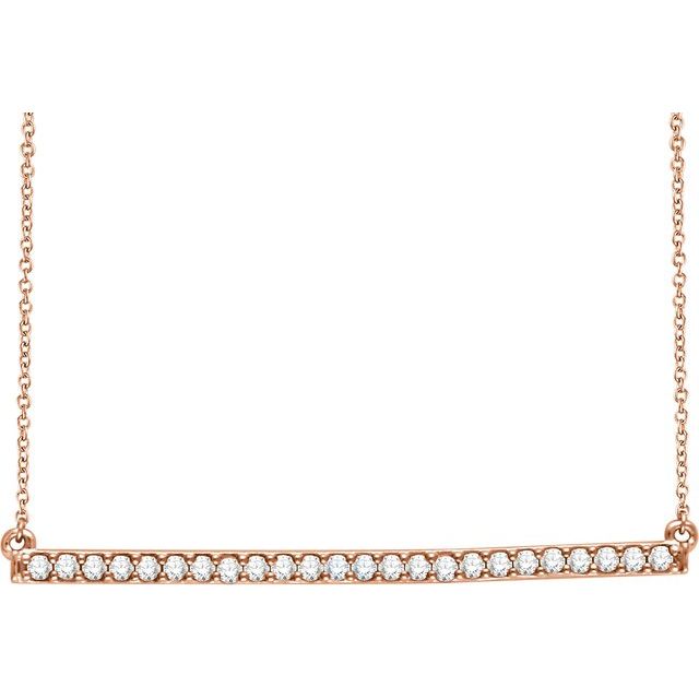 Diamond Necklaces - Bar Necklace