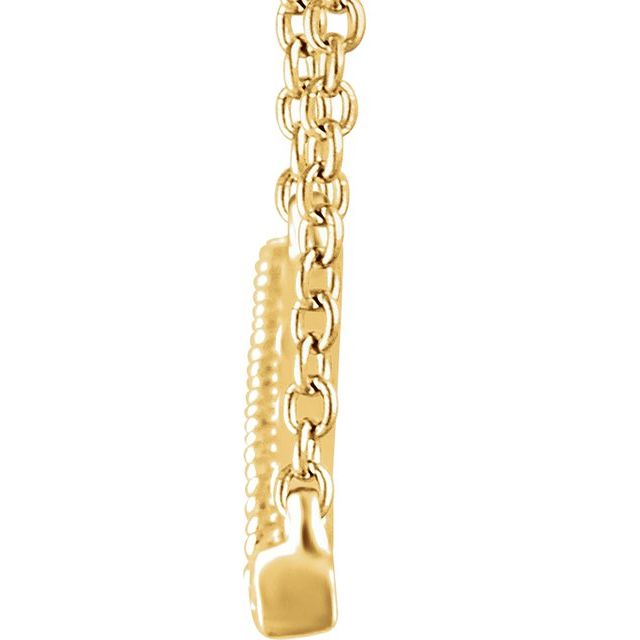 Diamond Necklaces - Bar Necklace - image #2