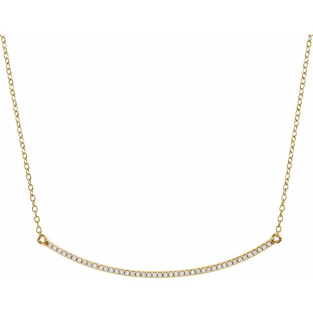 Diamond Necklaces - Bar Necklace 
