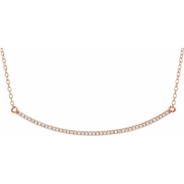 Diamond Necklaces - Bar Necklace 
