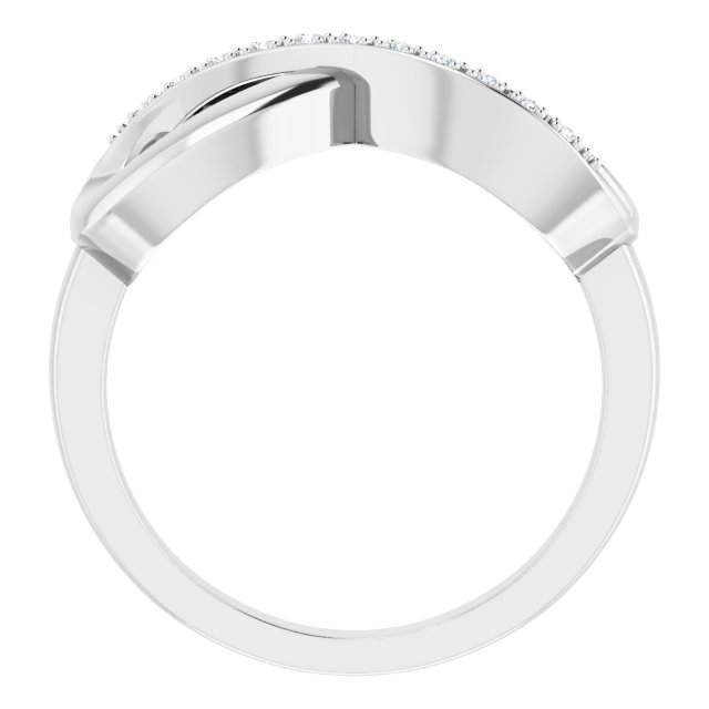 Diamond Fashion Rings - Infinity-Inspired Ring - image #2