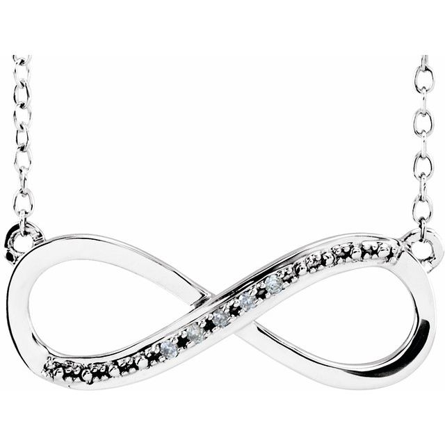 Diamond Necklaces - Infinity-Inspired Necklace