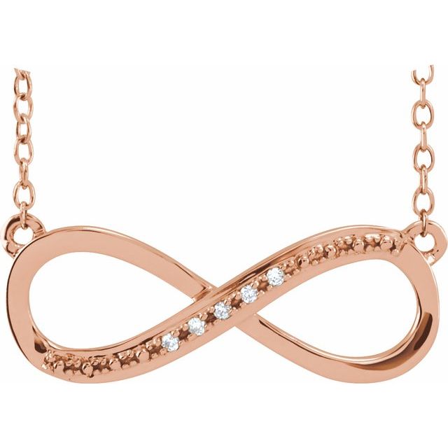 Diamond Necklaces - Infinity-Inspired Necklace
