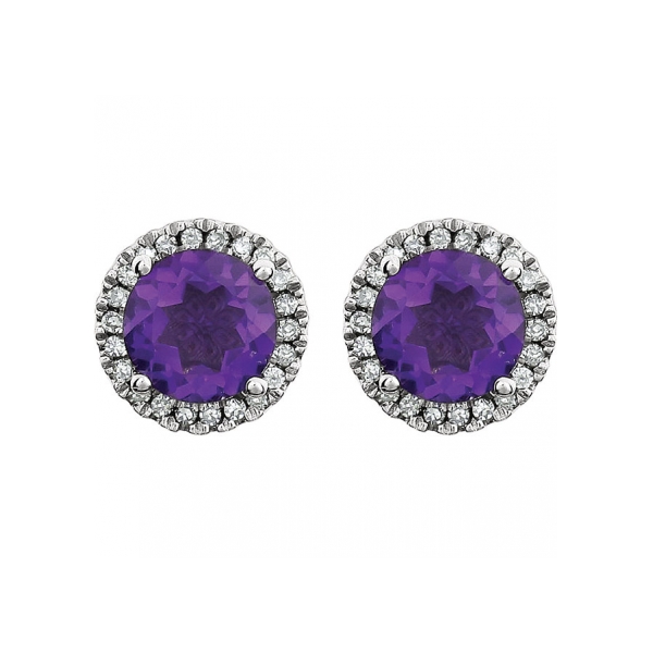 Genuine Amethyst Earrings 651302 70002 P Gemstone From Gemstone Earrings Genuine Amethyst Image 2