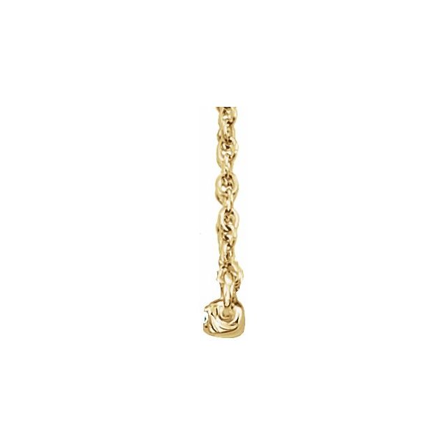 Diamond Necklaces - Bar Necklace - image #2