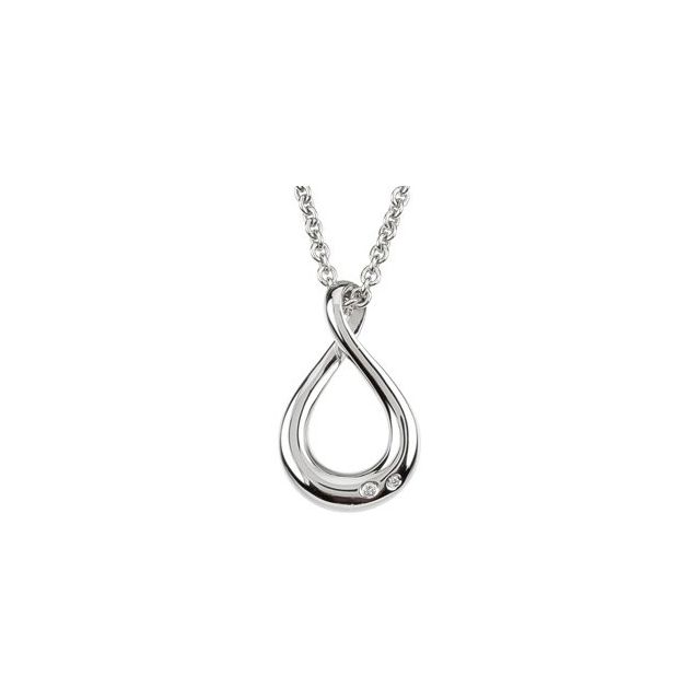 Diamond Necklaces - Infinity-Inspired Diamond Necklace