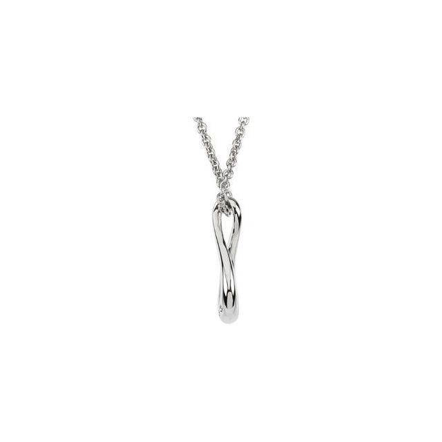 Diamond Necklaces - Infinity-Inspired Diamond Necklace - image 2