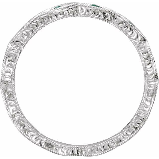 Anniversary Bands - 14K White Gold Anniversary Band - image #2