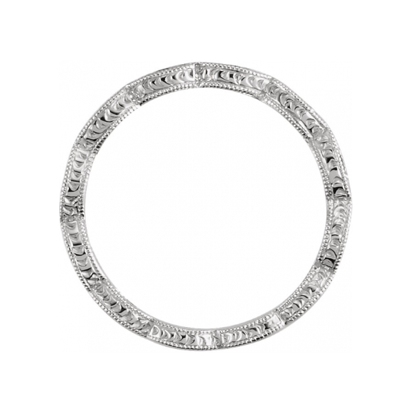 Anniversary Rings - 14K White Gold Anniversary Band - image #2