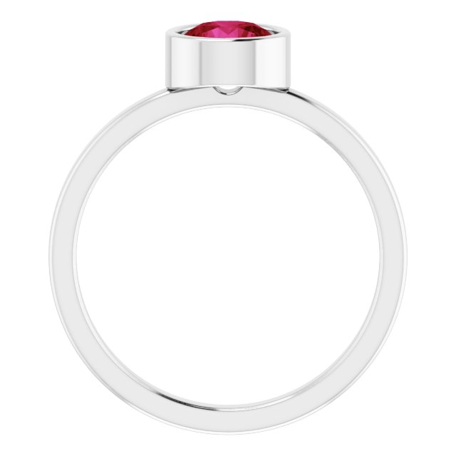 Rings - Bezel-Set Solitaire Ring - image #2