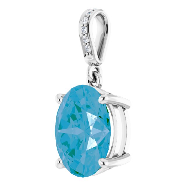 Gemstone Necklaces - Accented Pendant - image #2