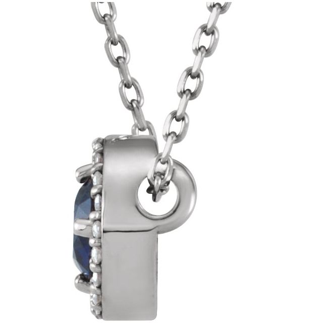 Gemstone Necklaces - Halo-Style Necklace - image #2