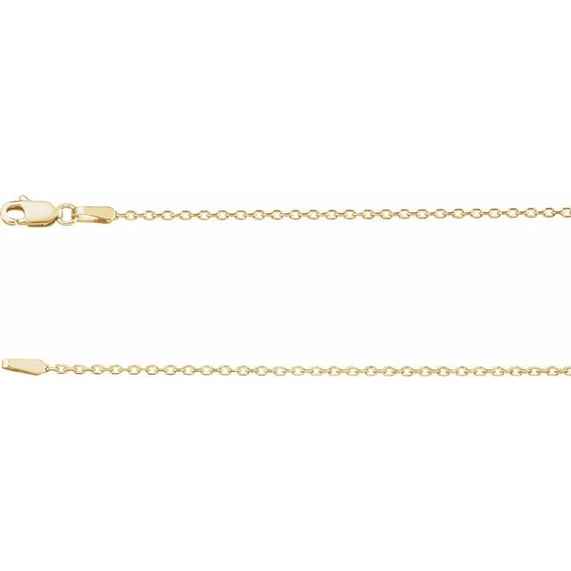 Necklaces - 1.4 mm Diamond Cut Cable Chain  - image 2