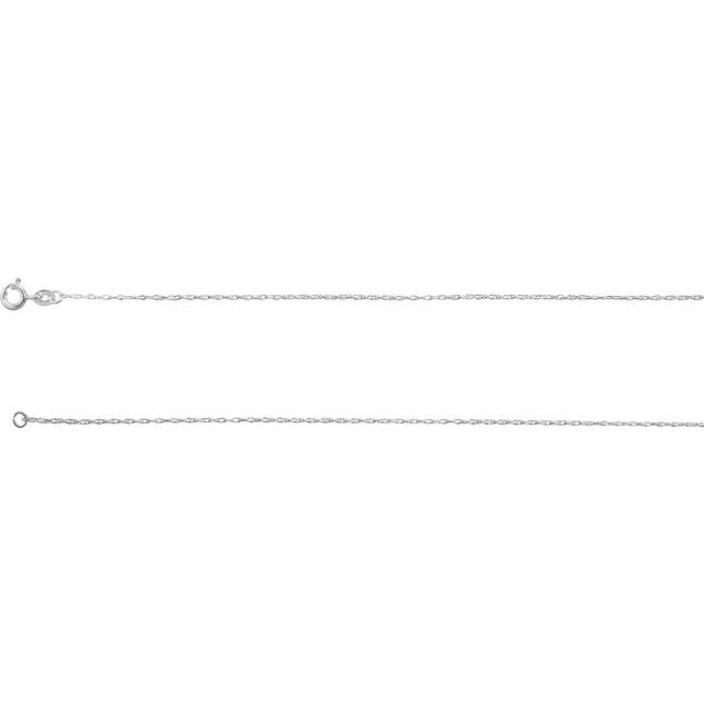 Necklaces - .85 mm Sterling Silver Rope Chain 