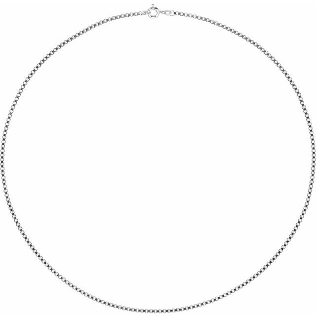Necklaces - 2 mm Sterling Silver Box Chain - image #2