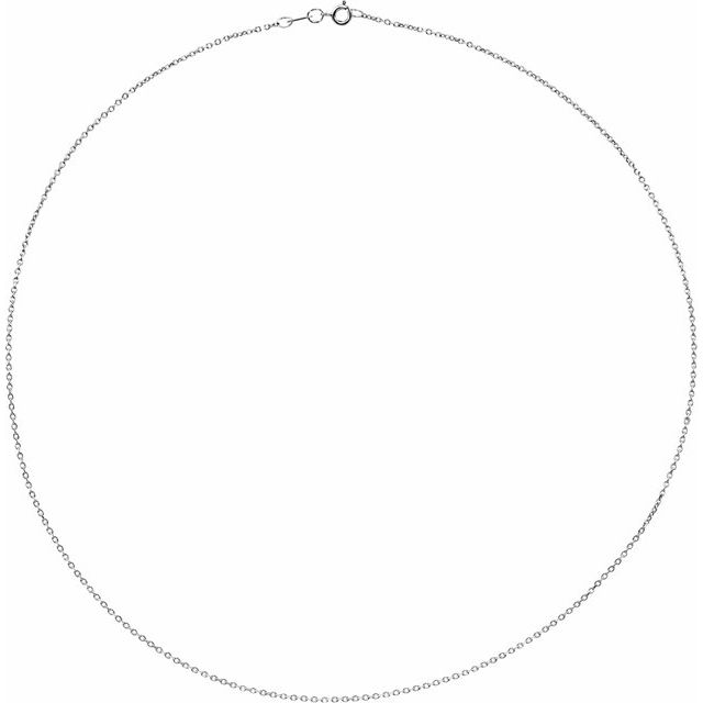 Necklaces - 1 mm Solid Diamond-Cut Cable Chain  - image 2