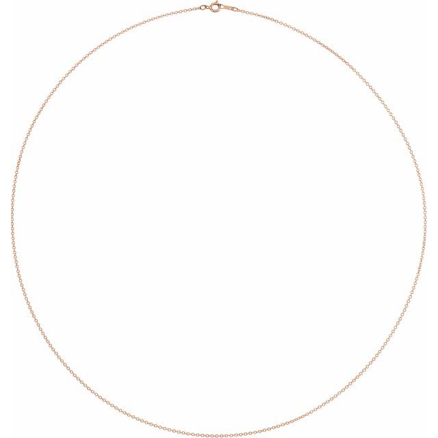 Necklaces - 1 mm Solid Cable Chain  - image 2