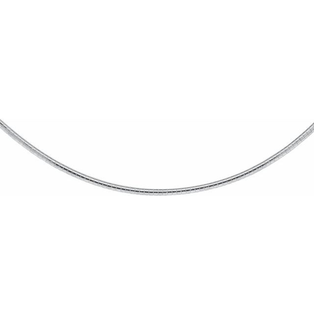 Necklaces - 3 mm Domed Omega Chain - image 2