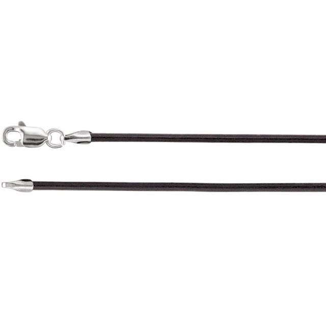 Bracelets - 1.5 mm Black Leather Cord 
