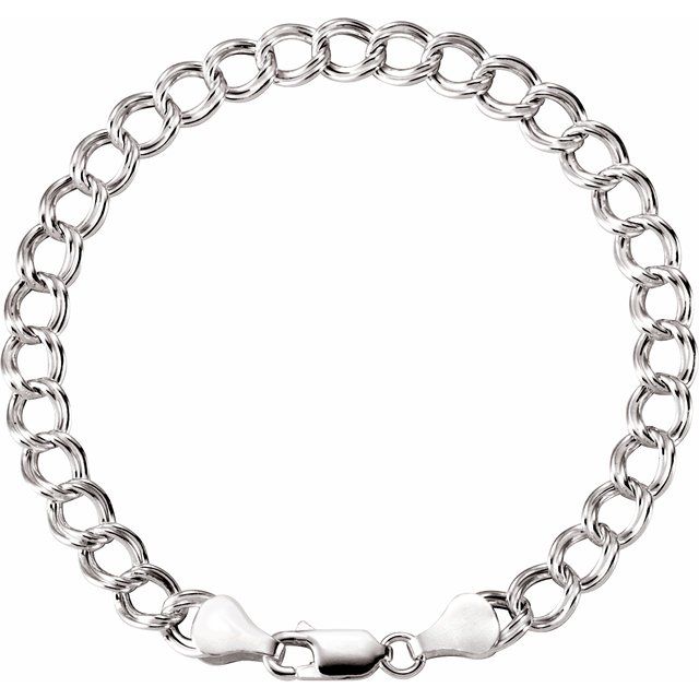 Bracelets - Hollow Curb Charm Bracelet 