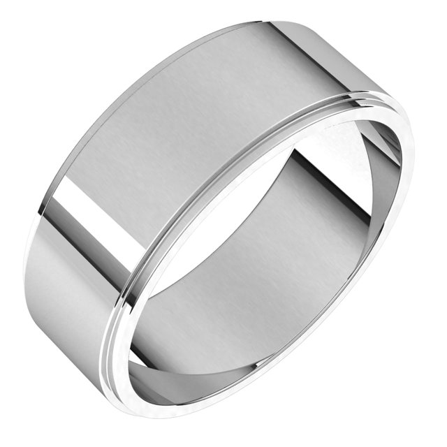 Wedding Bands - Flat Edge Bands