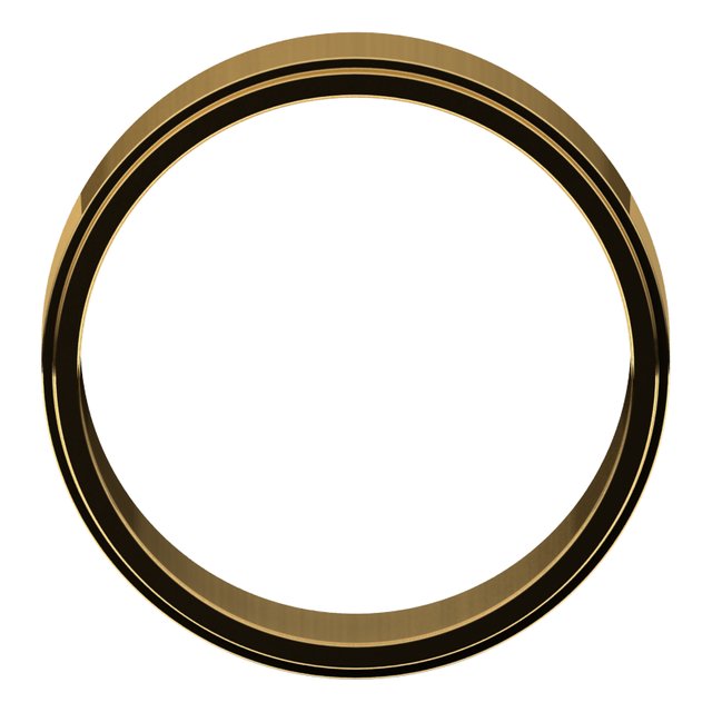 Gemstone Rings - Flat Edge Bands - image #2