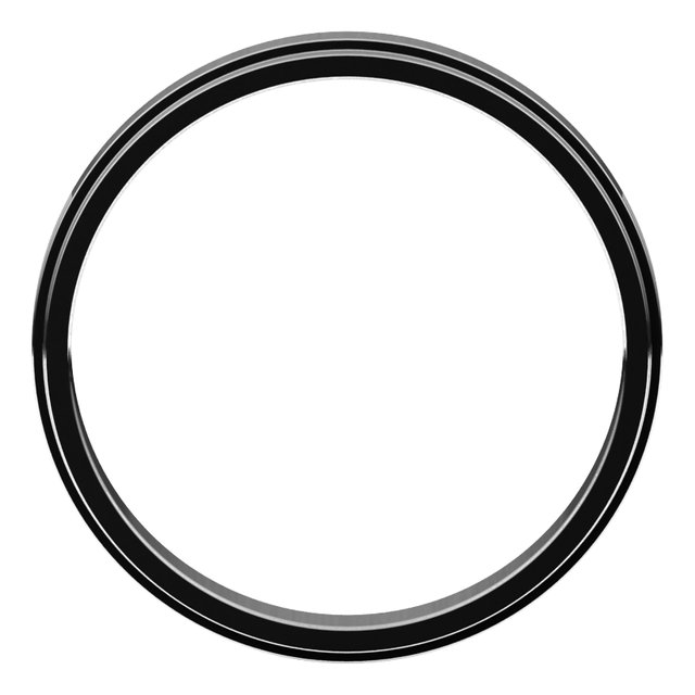Gemstone Rings - Flat Edge Bands - image #2