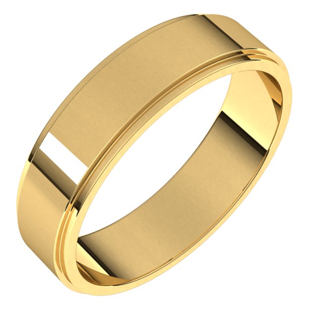 Wedding Bands - Flat Edge Bands