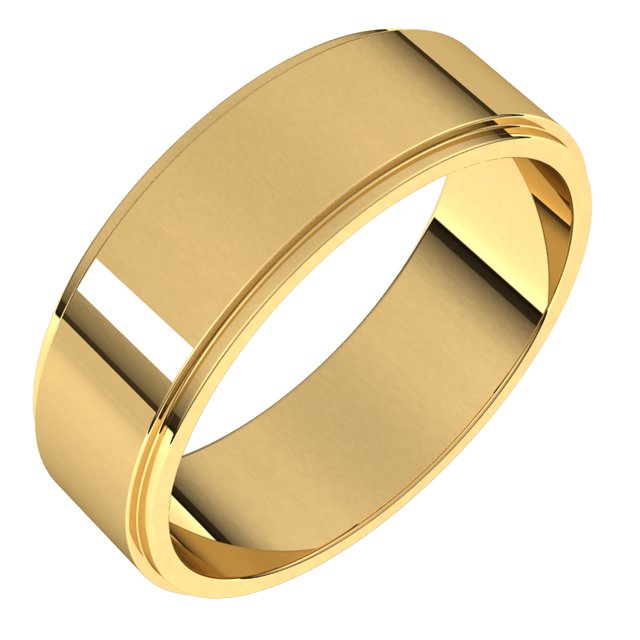 Wedding Bands - Flat Edge Bands