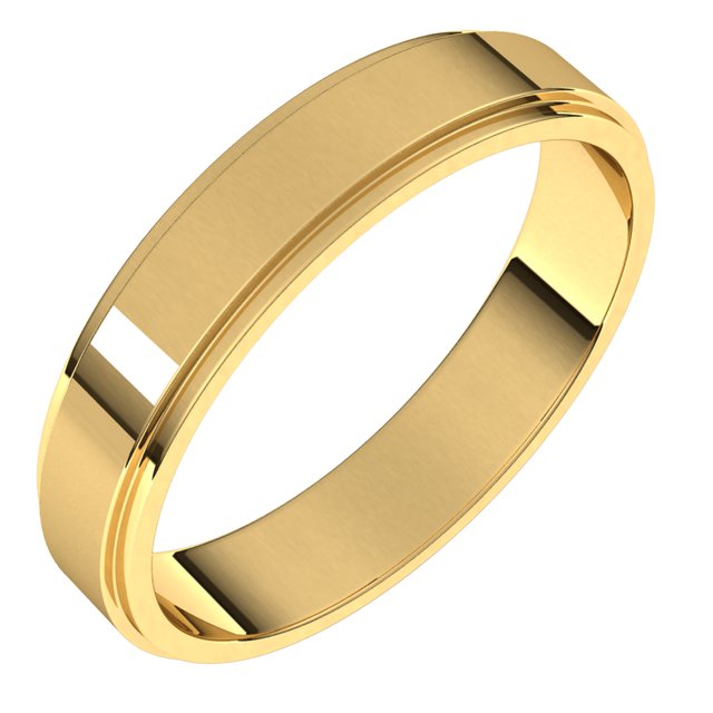 Wedding Bands - Flat Edge Bands