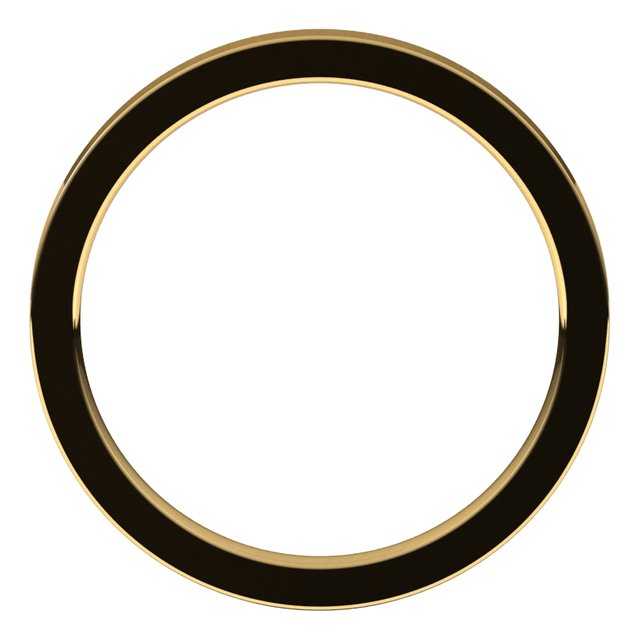 Gemstone Rings - Flat Comfort-Fit Bands - image #2