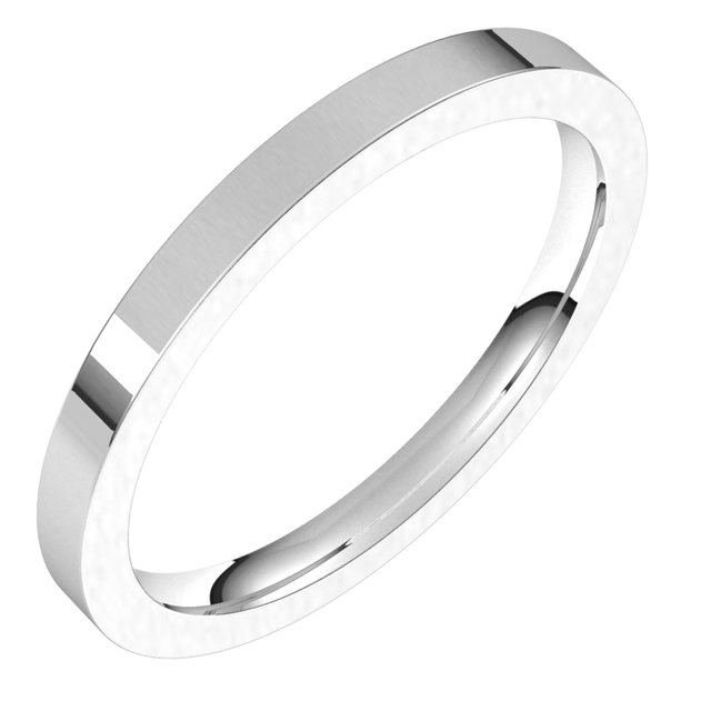 Wedding Bands - Flat Comfort-Fit Bands