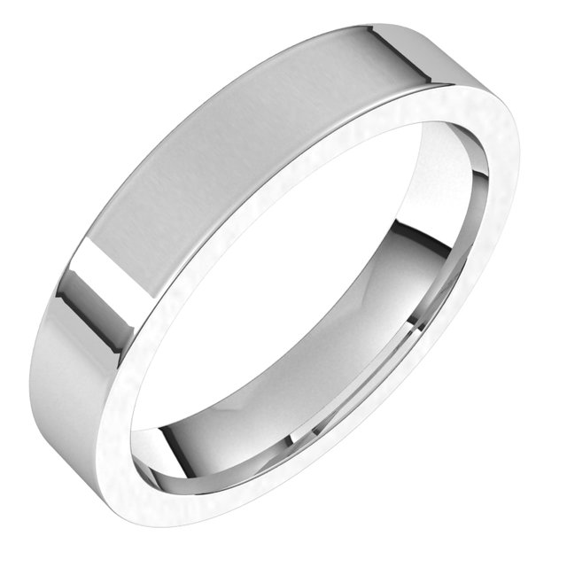 Wedding Bands - Flat Comfort-Fit Bands