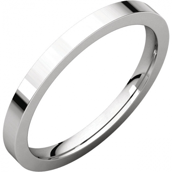 Wedding Bands - Flat Comfort-Fit Bands