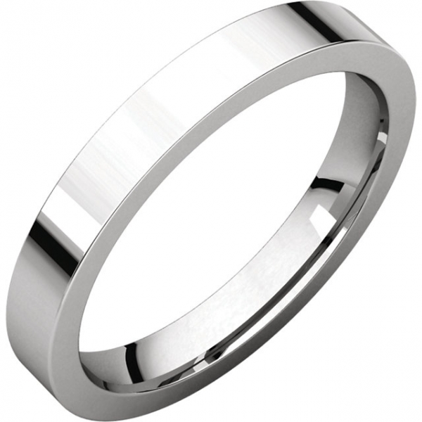 Wedding Bands - Flat Comfort-Fit Bands