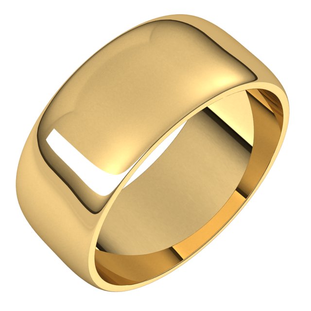 Wedding Bands - Half Round Light Bands