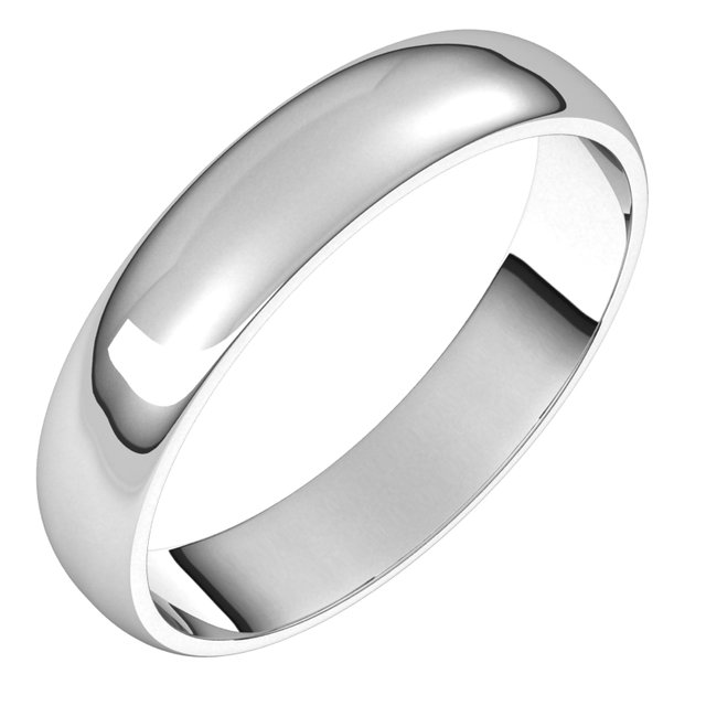 Wedding Bands - Half Round Light Bands