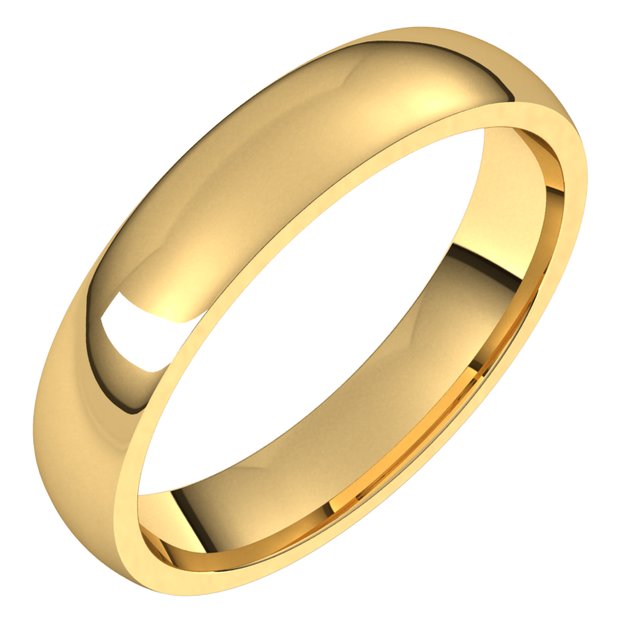 Wedding Bands - Light Comfort-Fit Bands