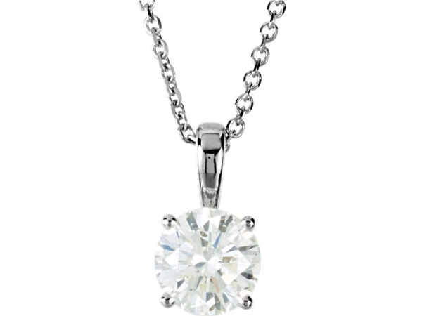 Round 4-Prong Necklace by Stuller