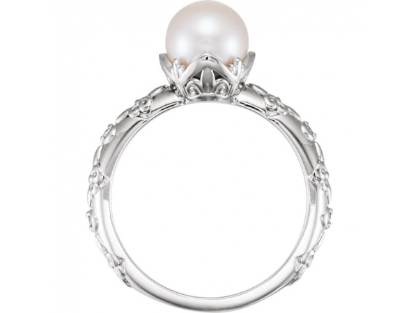 Rings - Vintage-Inspired Pearl Ring - image 2