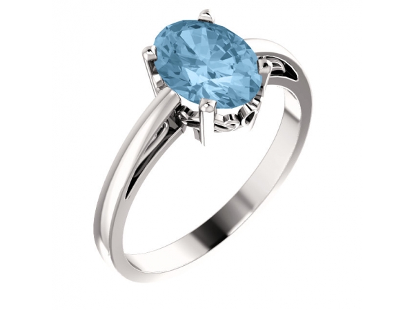 Anniversary Bands - Solitaire Scroll Setting® Ring