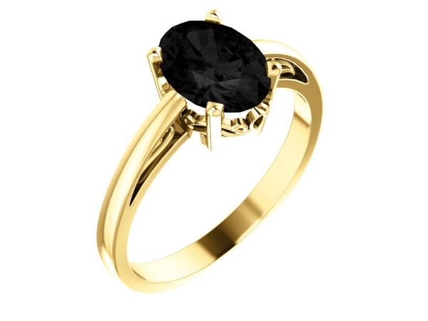 Diamond Fashion Rings - Solitaire Scroll Setting® Ring