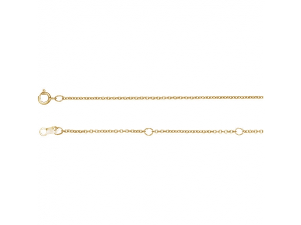 Necklaces - 1 mm Solid Cable Chain 