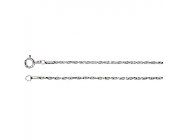 1.5mm Diamond Cut Rope Chain - 1.5mm Diamond Cut Rope Chain