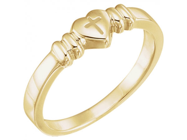 Rings - Heart & Cross Chastity Ring