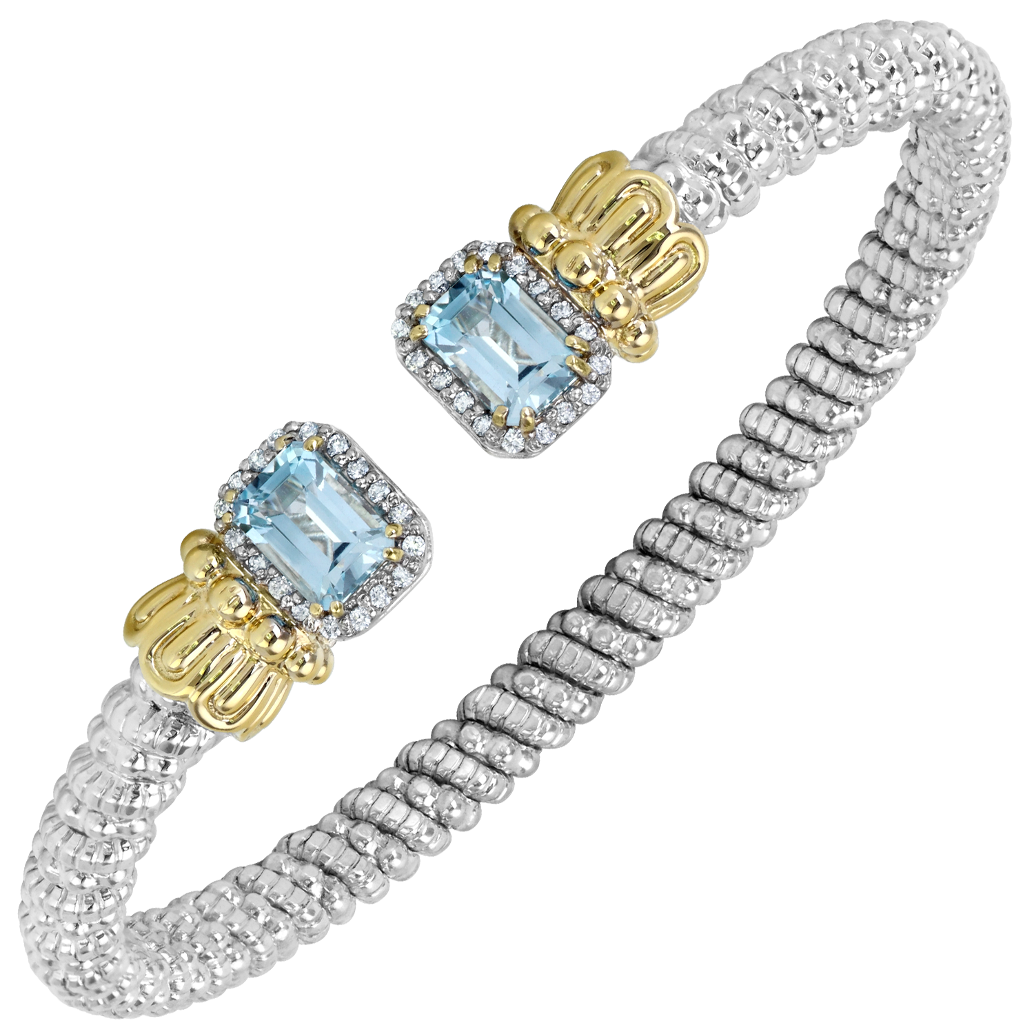 Vahan Essentials Sterling Silver & Yellow Gold Gemstone Bracelet Storey Jewelers Gonzales, TX