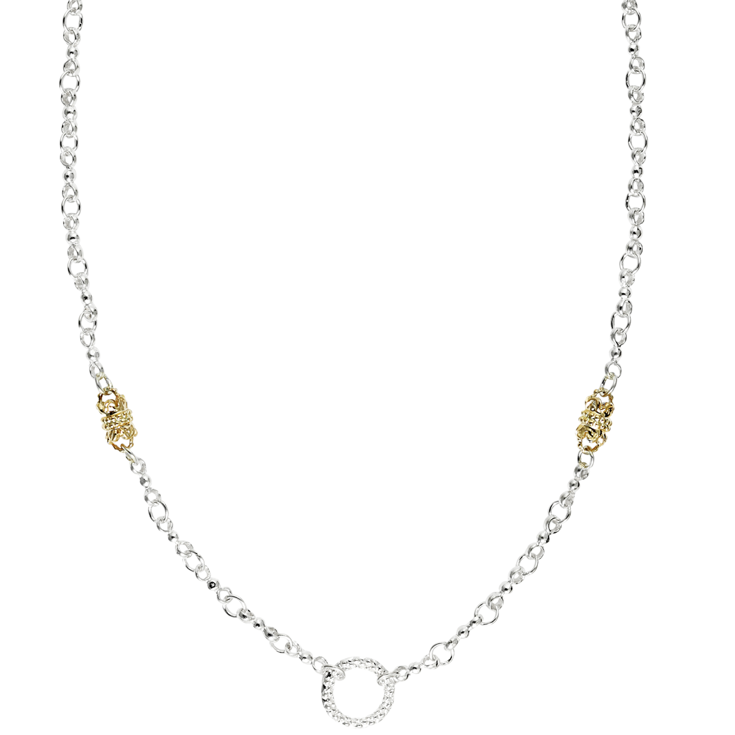 Vahan Sterling Silver & Yellow Gold Necklace Javeri Jewelers Inc Frisco, TX